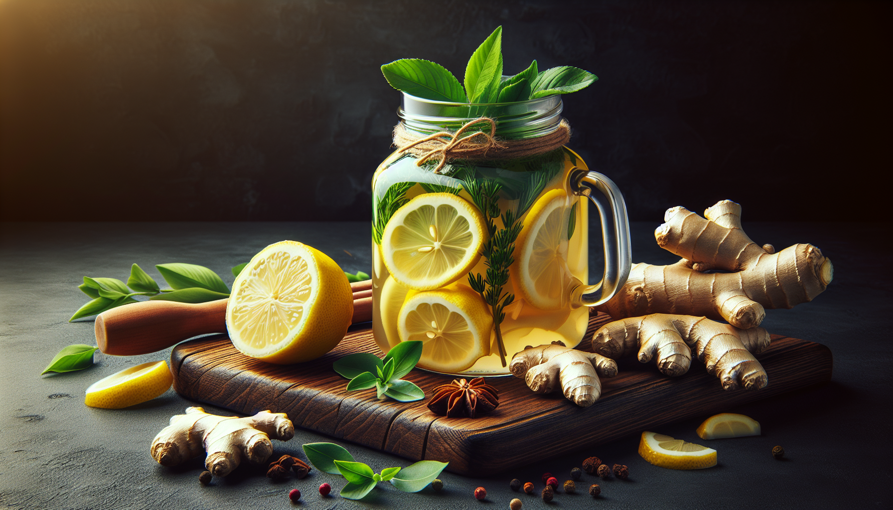 infuso di limone e zenzero